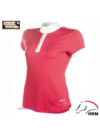 Polo concours HKM Crystal - rose